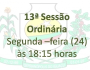 13ª Sessão Ordinária