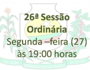 26ª Sessão Ordinária