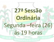 27ª Sessão Ordinária