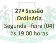 27ª Sessão Ordinária